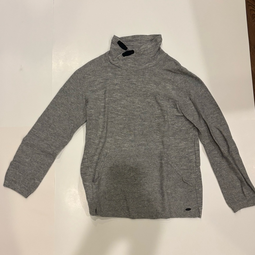Zara Gray Turtleneck Sweater Knit Classic